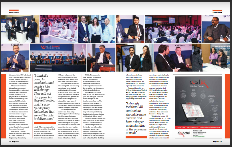 Big Project ME 2019 Value Engineering Summit | Media | RIB CCS